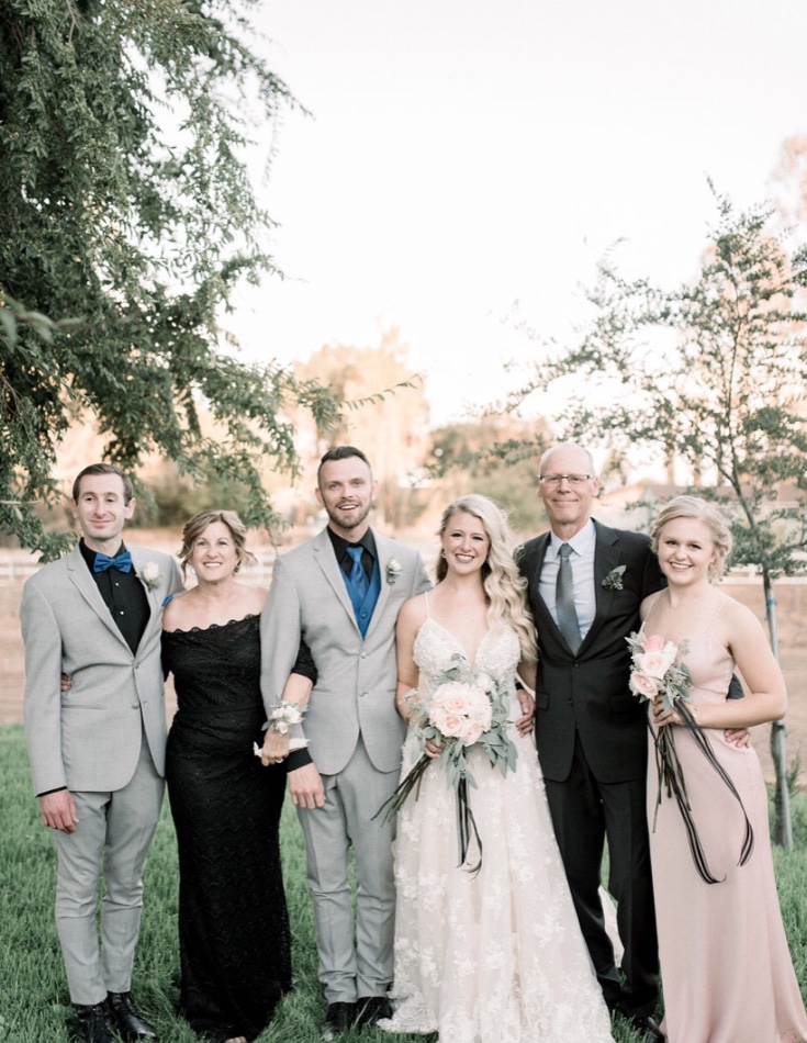 Dan, Teresa, Bailey, Cole, and Madison Dietrich with Jeremy Creek.