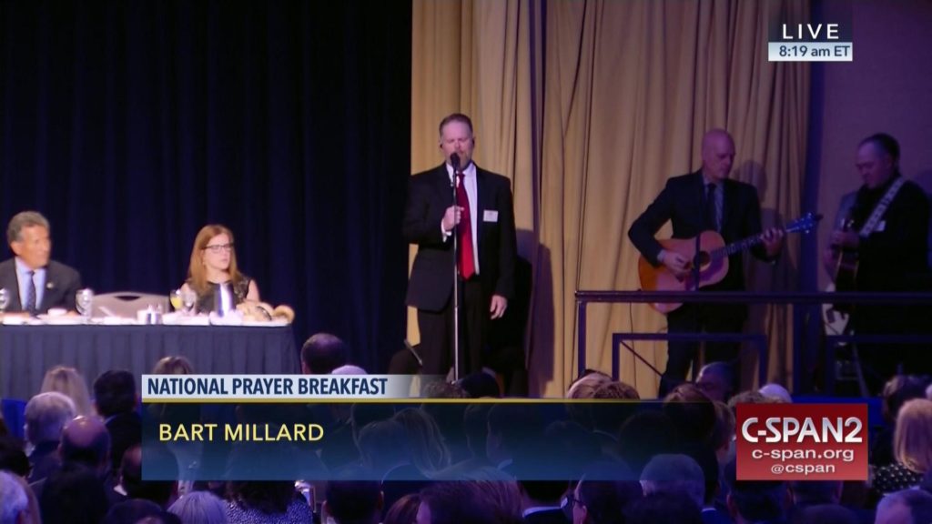 Mercy Me at the 2017 National Prayer Breakfast. National Prayer Breakfast.