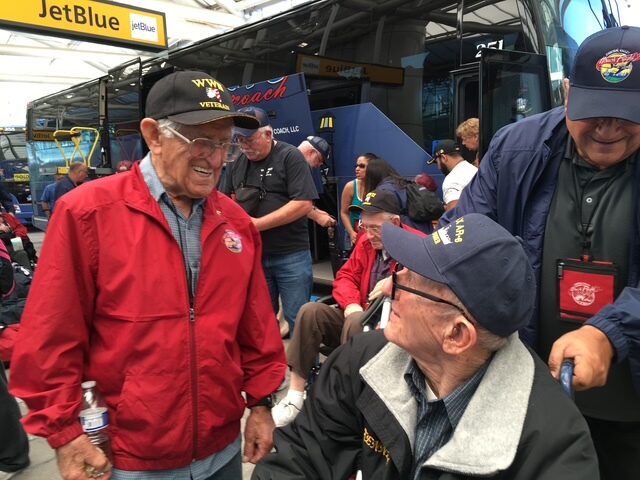 World War 2 Veteran Albert Markus with fellow Veteran
