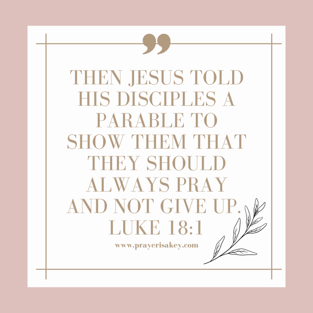 How High Would You Climb To Get To God, Scripture, Bible Verse, Luke 18:1